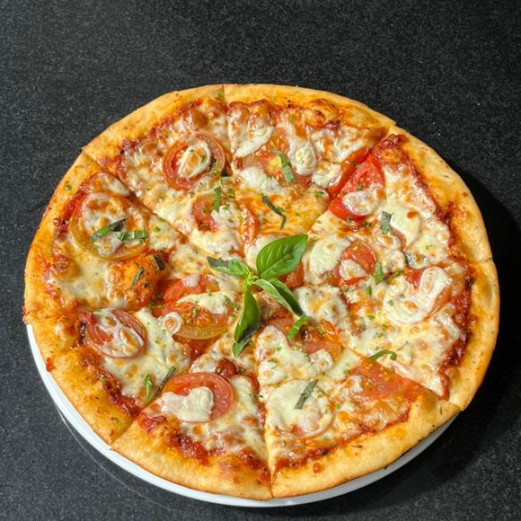 A Margherita pizza from the Cloud Caf&eacute; & Bar oven.