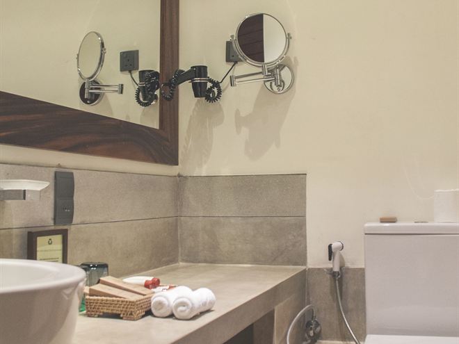 The bathroom in a Superior Deluxe room.
